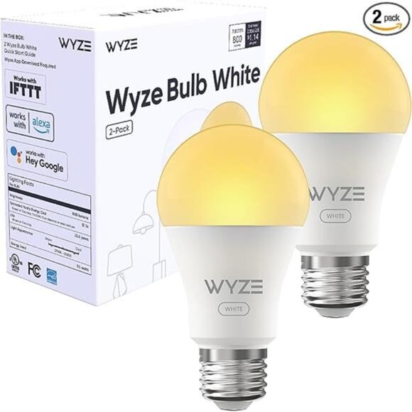 Wyze Bulb White, 800 Lumen, 90+CRI WiFi Tunable-White A19 Smart Light Bulb - Picture 14 of 14